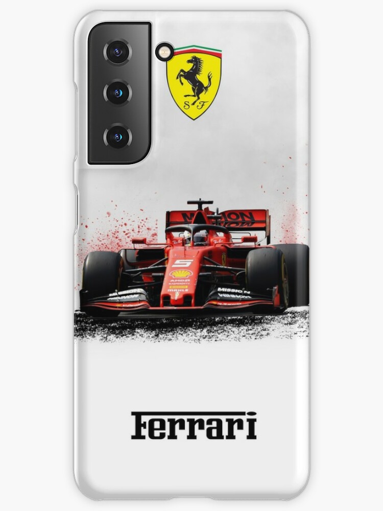 Ferrari F1 Poster canvas Sebastian Vettel Formula 1 Samsung Galaxy Phone Case