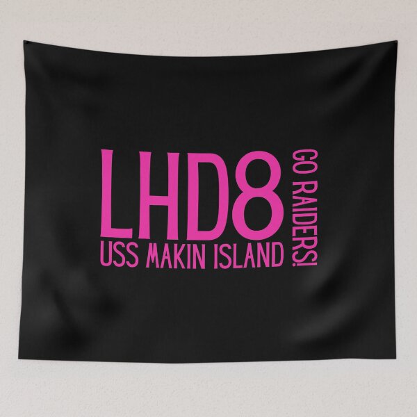 Item preview, USS Makin Island Gung Ho! Go Raiders! Fun Pink Color for Women and Girls designed and sold by Jennifer Church.