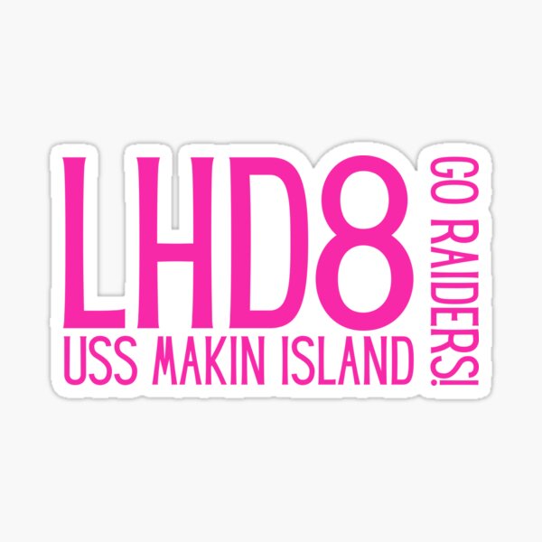 Item preview, USS Makin Island Gung Ho! Go Raiders! Fun Pink Color for Women and Girls designed and sold by Jennifer Church.