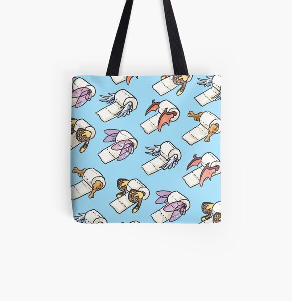 Toilet Paper Dreams All Over Print Tote Bag