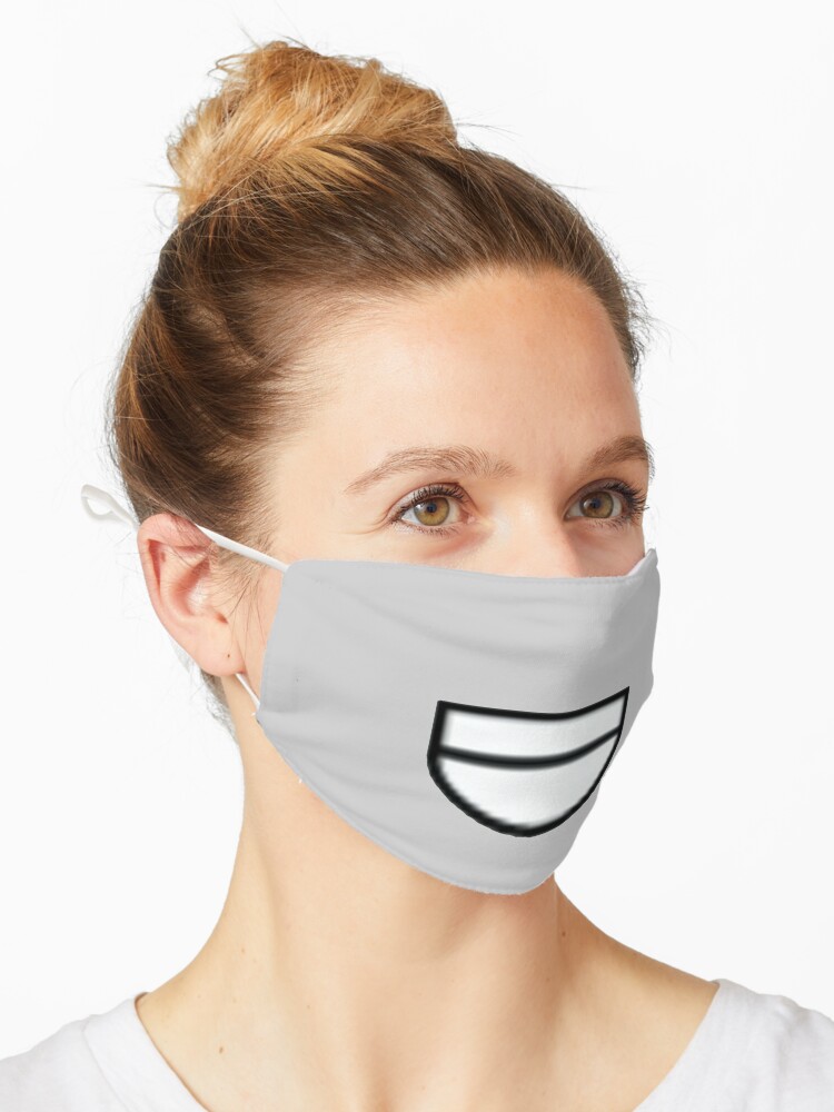 Roblox Smile Decal Face Mask Mask By Itsdbg Redbubble - roblox smile decal