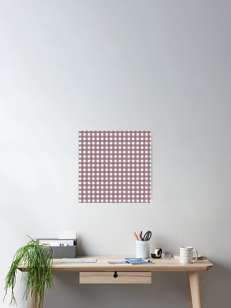 Thumbnail 2 of 3, Poster, Pink Gingham Patterns designed and sold by PabloPatterns.