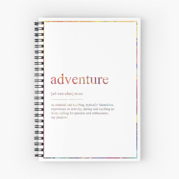 Item preview, ADVENTURE 571 Watercolor Map Yoga Quote Definition designed and sold by vividpixelusa.