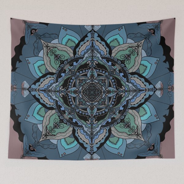 Item preview, Mandala’s Portal (blue) designed and sold by artsiejanie.