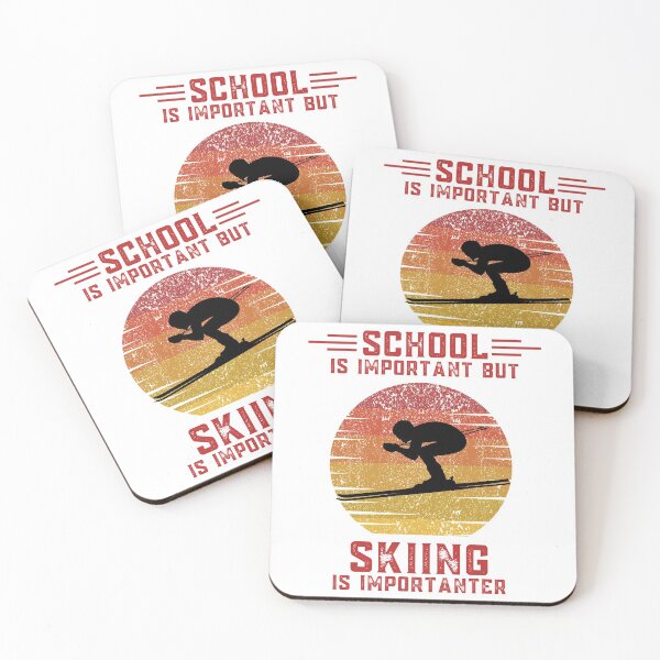 Item preview, School is important but skiing is importanter funny education ski designed and sold by OneTimeEngineer.