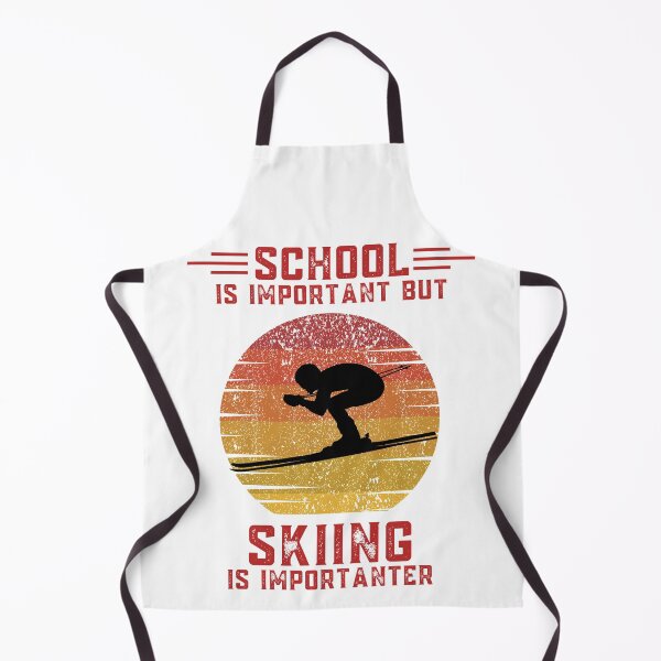 Item preview, School is important but skiing is importanter funny education ski designed and sold by OneTimeEngineer.