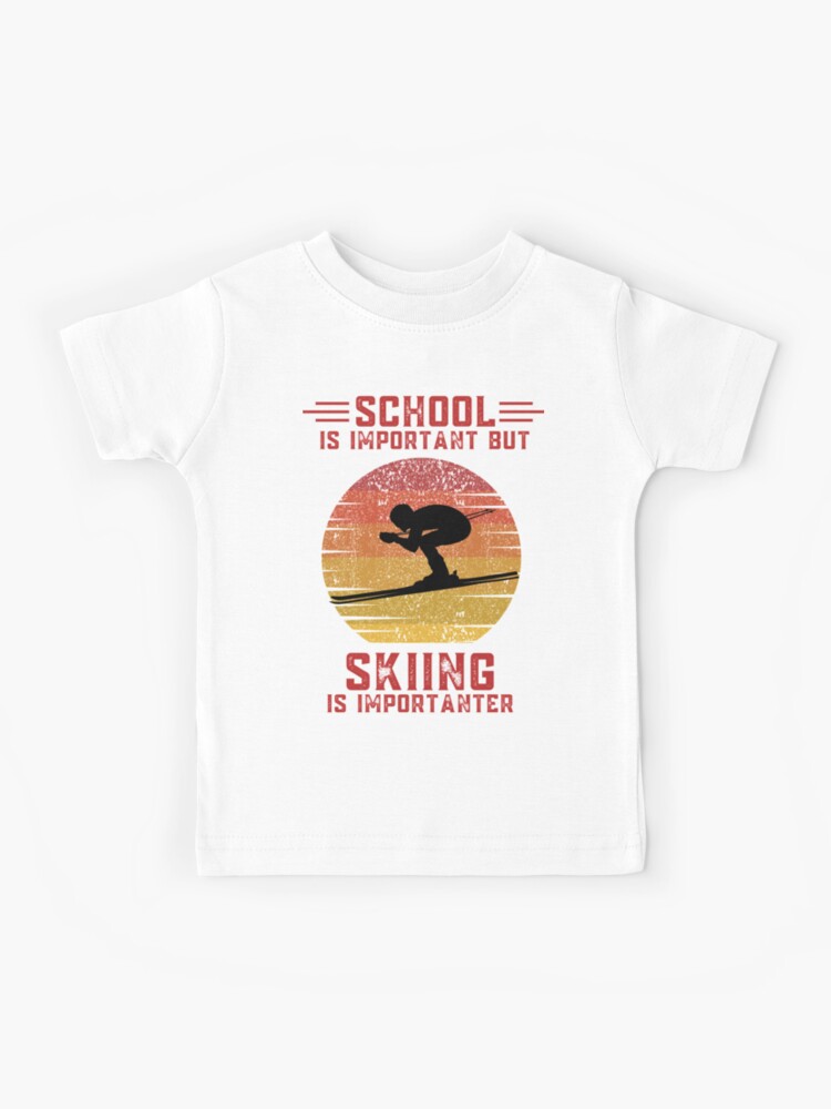 Ski Mom Front Graphic Short Sleeves Crewneck T Shirt Gift For
