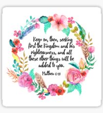 Matthew 6:33 Sticker