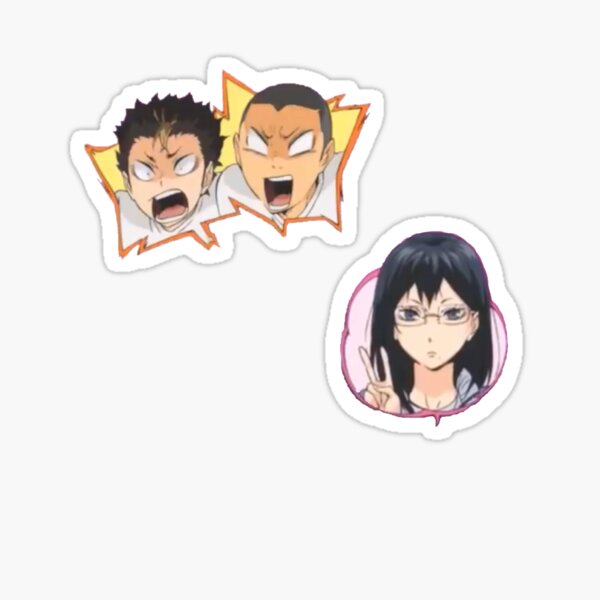 Haikyuu TO THE TOP Stickers - Daishou Suguru, Hoshiumi Kourai