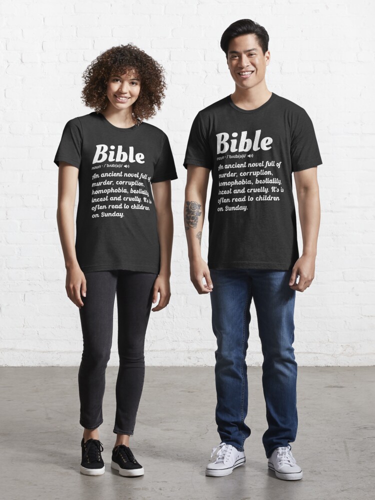 Womens Atheism Definition Funny Trolling Atheist Evolution V-Neck T-Shirt