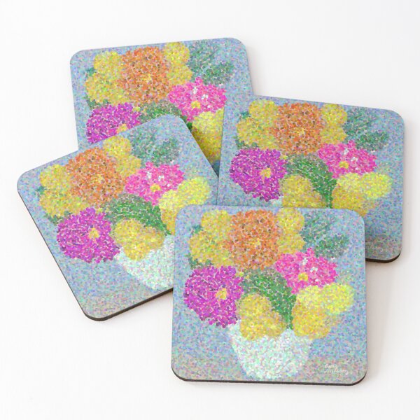 Item preview, Bright Zinnia Bouquet designed and sold by Betty Mackey.
