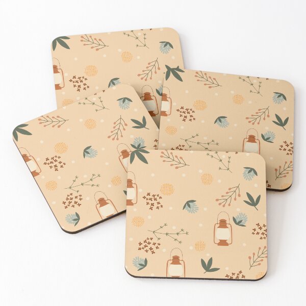 Item preview, Winter lantern and herb snow pattern  designed and sold by Yuli Art.