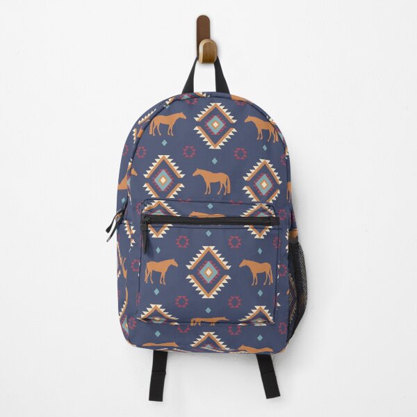 Item preview, Southwest Horse Pattern - Navy designed and sold by HorseFly Ranch.