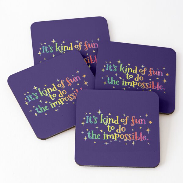 Item preview, "It's Kind of Fun to Do the Impossible" - Famous Quotes designed and sold by Vertigo Creative.