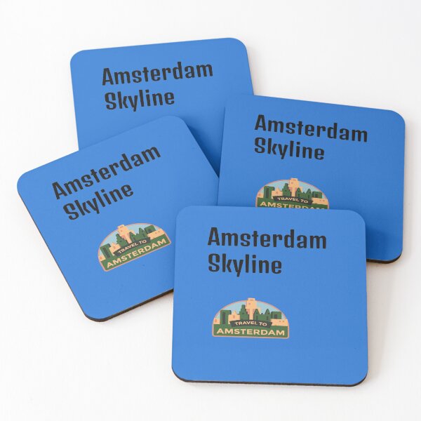 Item preview, Blue Amsterdam Skyline designed and sold by DamaliePierre.