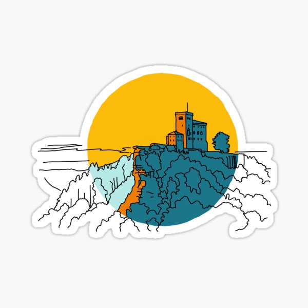 Burg Trifels, Deutschland, Rheinland-Pfalz Sticker