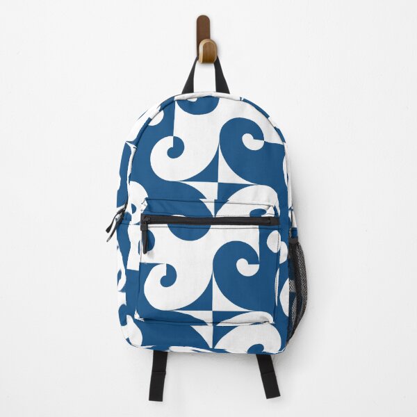 Item preview, Geometric pattern with round elements in classic blue designed and sold by acidmit.