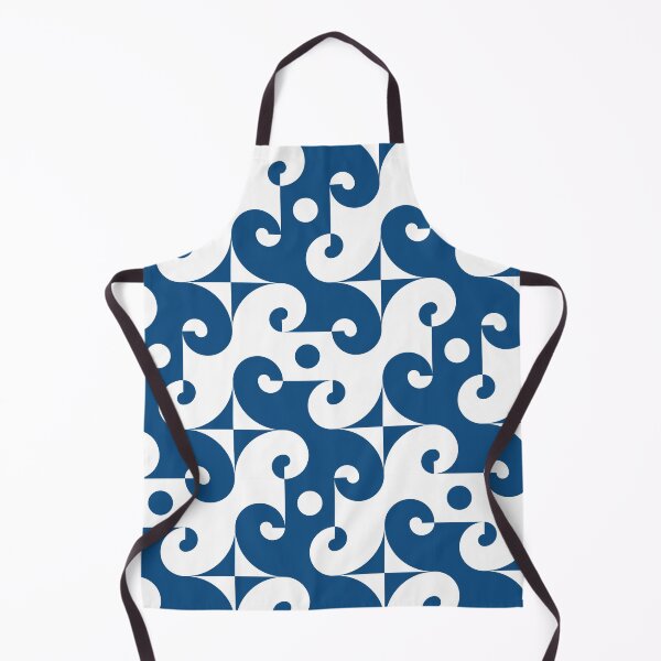 Item preview, Geometric pattern with round elements in classic blue designed and sold by acidmit.