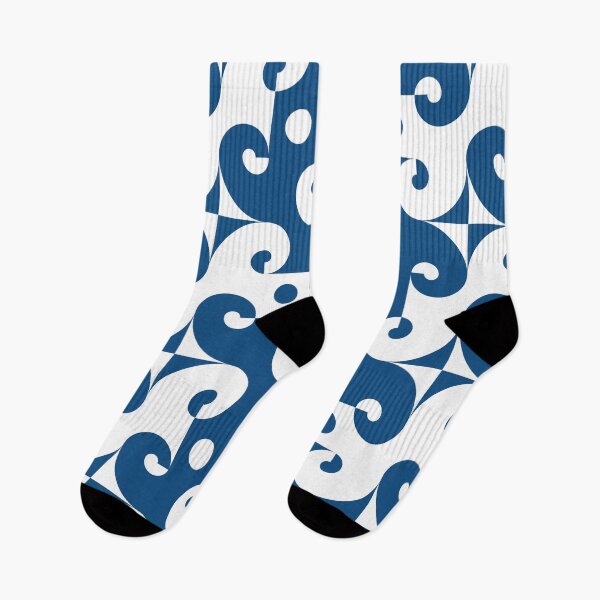 Item preview, Geometric pattern with round elements in classic blue designed and sold by acidmit.