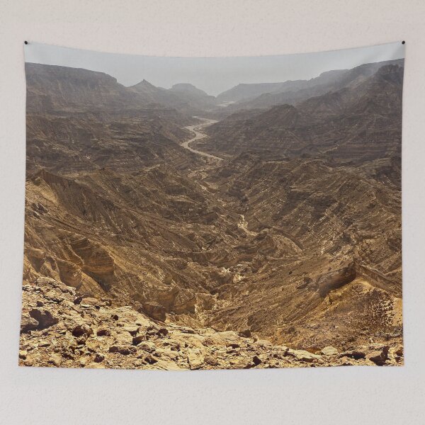 Item preview, Desert Aerial View Canyon River Landscape, Oman designed and sold by worldways.
