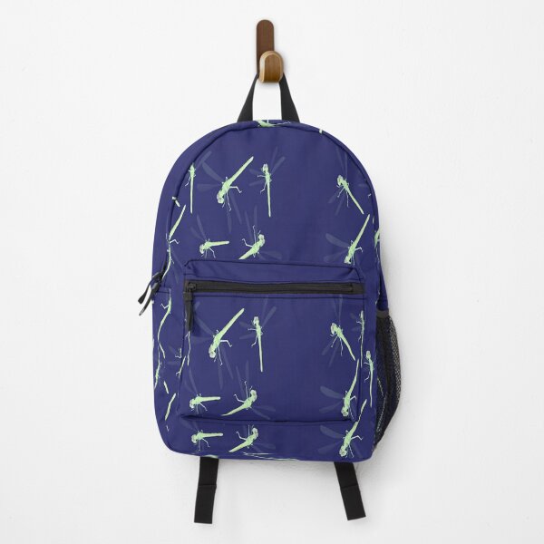 Item preview, Green dragonflies on blue designed and sold by tetibright.