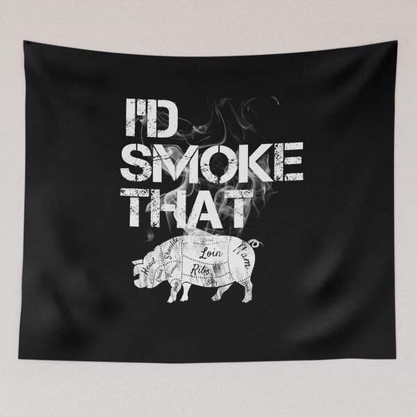 Item preview, I'd Smoke That Grilling Pig BBQ Grill Master designed and sold by ElBeDesigns.