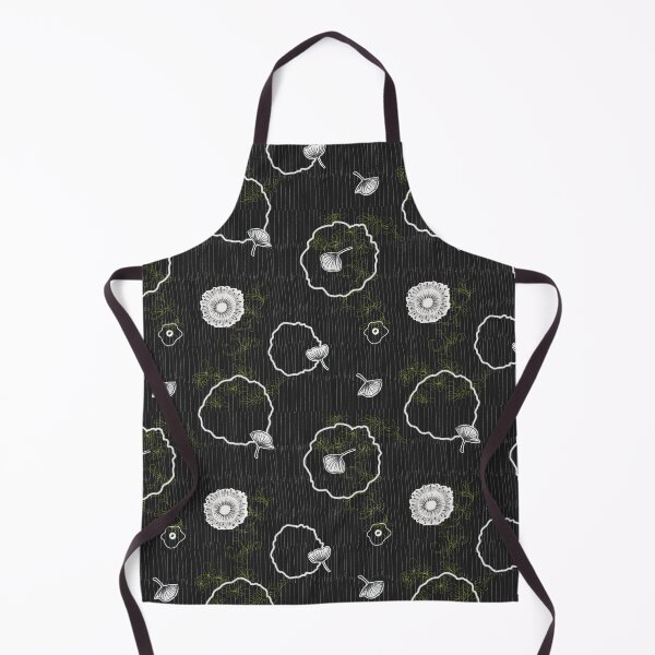 Item preview, Black and white floral pattern designed and sold by Karine-Anglade.