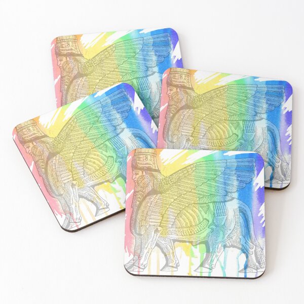 Item preview, Assyrian Bull Rainbow Drip designed and sold by AssyrianGear.