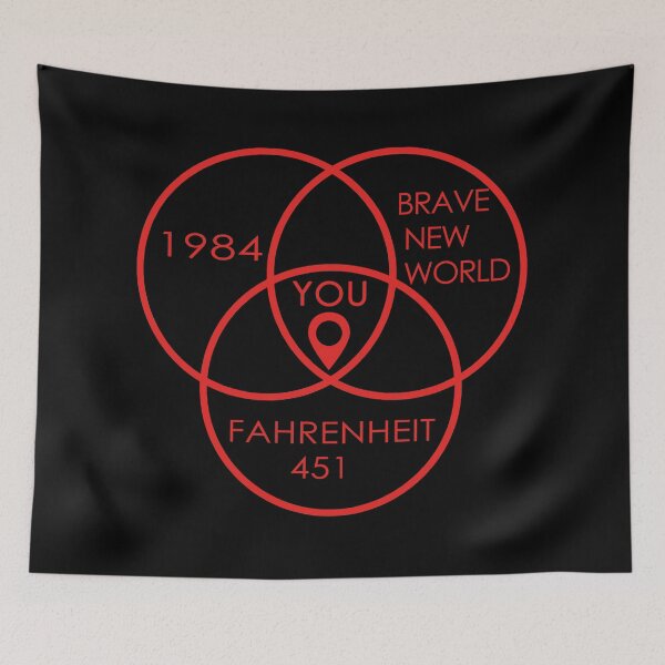 Item preview, 1984 Brave New World Fahrenheit 451 Conspiracy designed and sold by design880.
