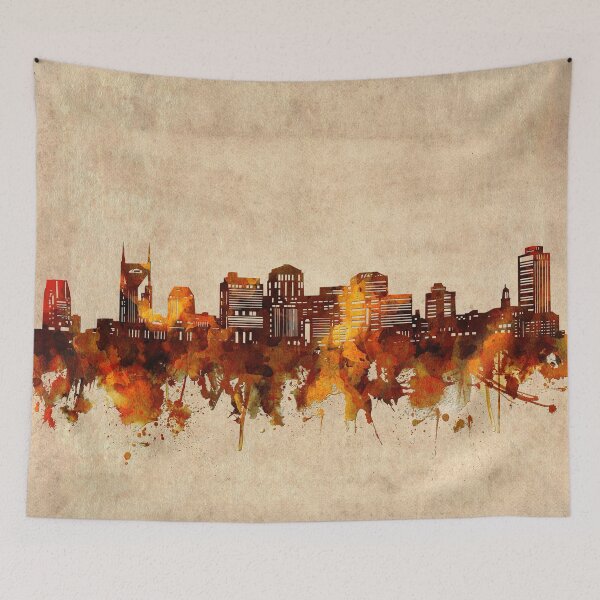 Item preview, nashville skyline vintage designed and sold by BekimART2.