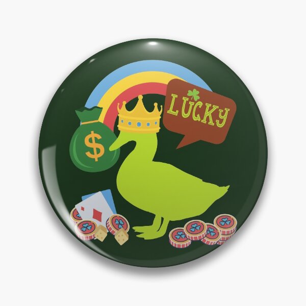 Item preview, St Patrick's Day Casino Lucky Duck  designed and sold by sableandshadow.