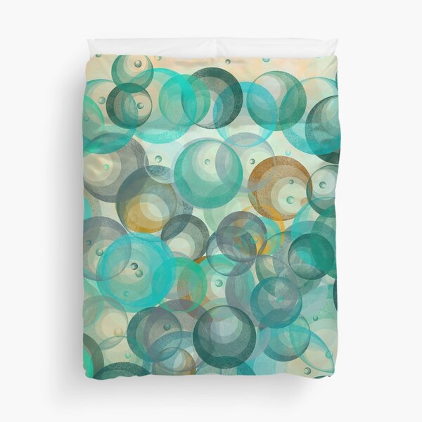 Item preview, MCM Vintage Retro Circle Design in Blues and Gold designed and sold by McKizzo.