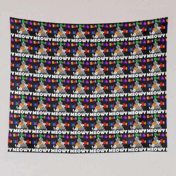 Item preview, Eat Drink And Be Meowy, Cats Love Gifts. designed and sold by HINDAM4U.