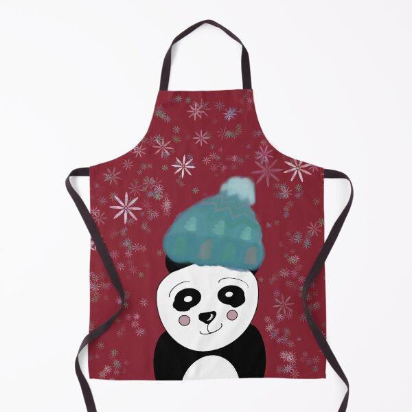 Aperçu de l'œuvre Premier Noël de Panda (rouge) créée et vendue par artsiejanie.