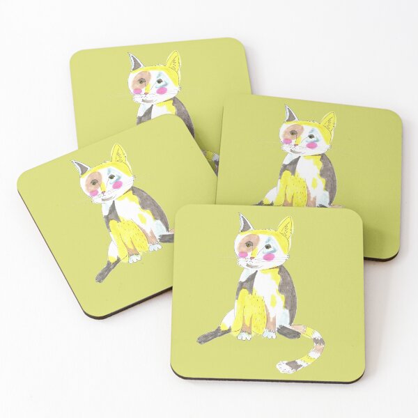 Item preview, Yellow cat designed and sold by SelinaFloca.