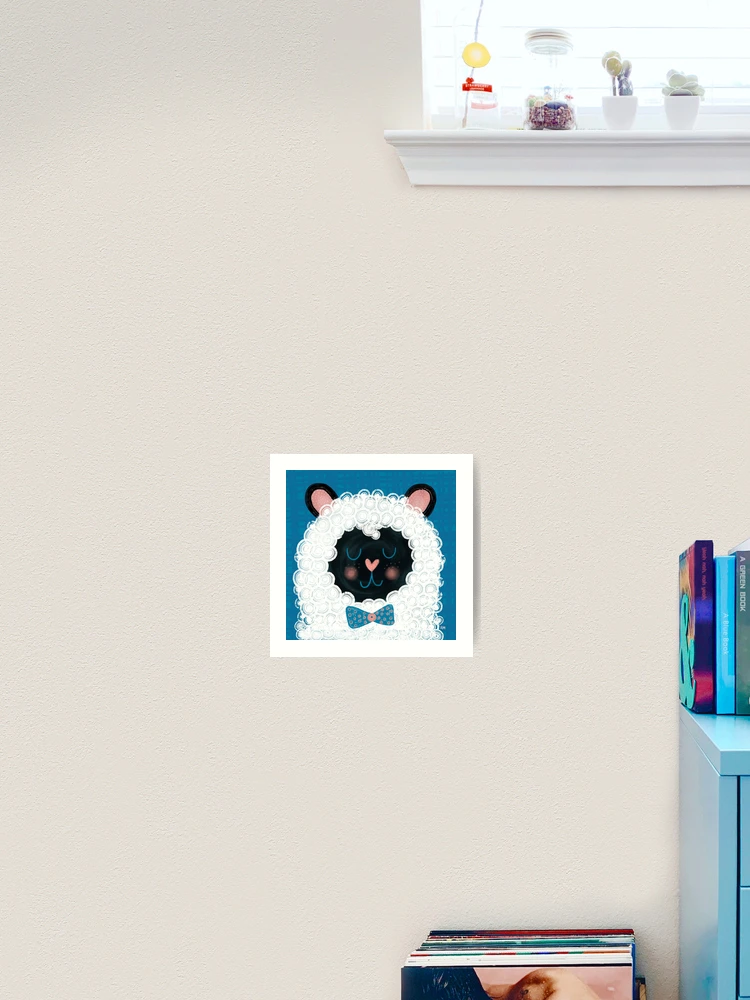 Thumbnail 2 of 3, Art Print, Dapper Spring Sheep designed and sold by RuthMCreative.