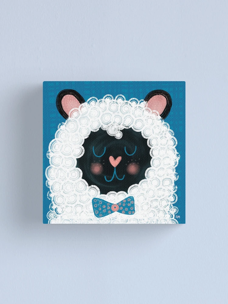 Thumbnail 1 of 3, Canvas Print, Dapper Spring Sheep designed and sold by RuthMCreative.