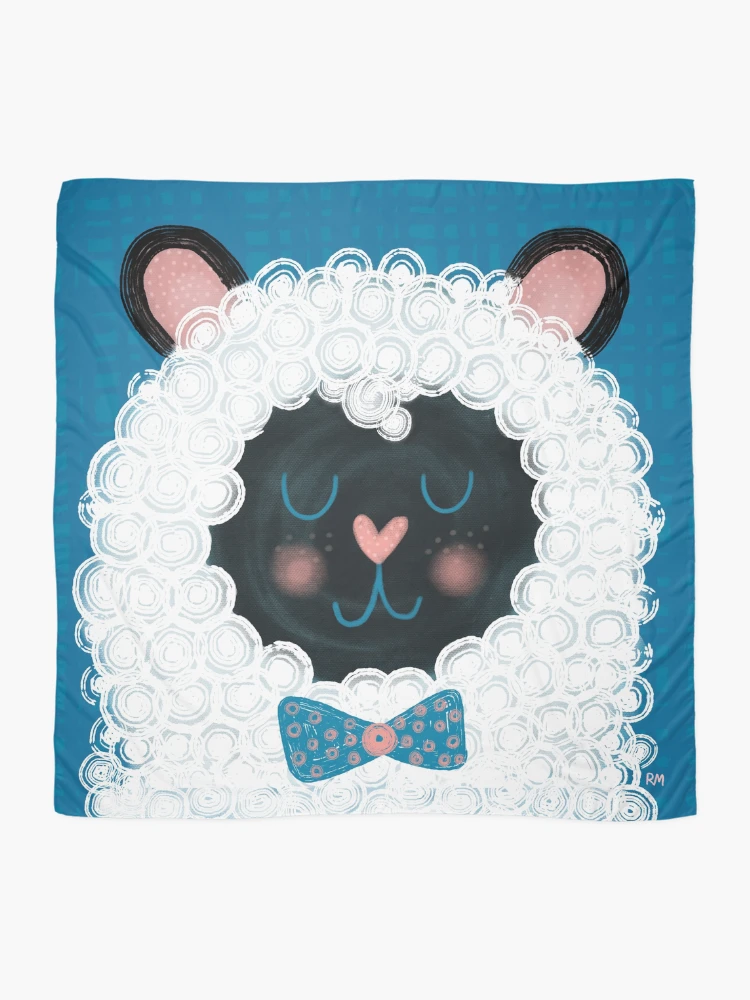 Thumbnail 2 of 3, Scarf, Dapper Spring Sheep designed and sold by RuthMCreative.