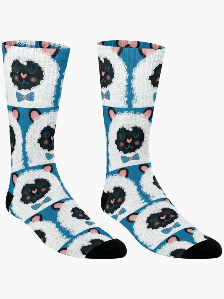 Thumbnail 3 of 5, Socks, Dapper Spring Sheep designed and sold by RuthMCreative.