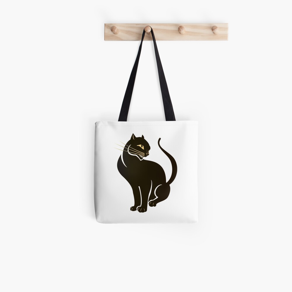 Dark Golden Cat Tote Bag