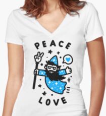 Coolest Wizard Women's Fitted V-Neck T-Shirt