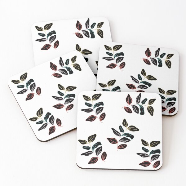 Item preview, Retro black leaves pattern designed and sold by MadeByFDC.