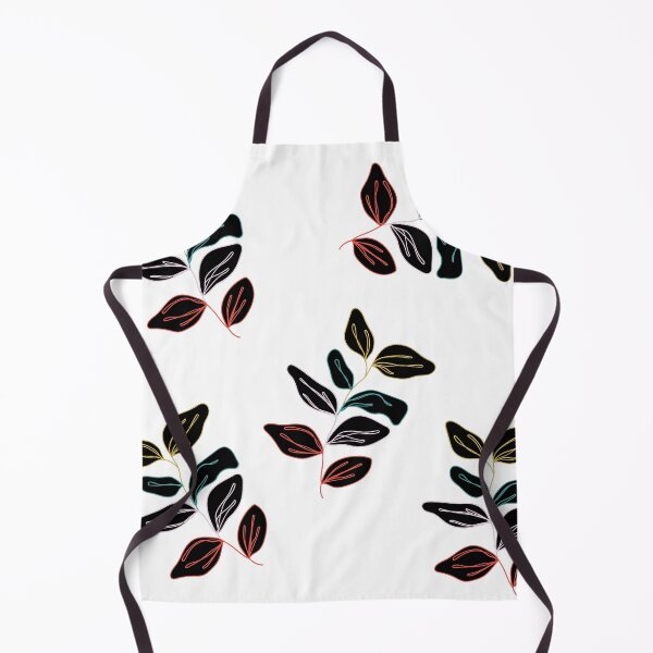 Item preview, Retro black leaves pattern designed and sold by MadeByFDC.