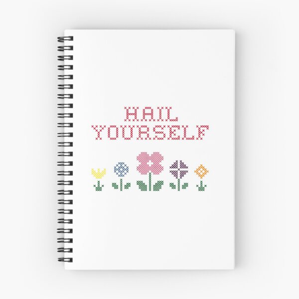 Item preview, LPOTL Hail Yourself Cross Stitch Folk Print designed and sold by Jadorefourier.