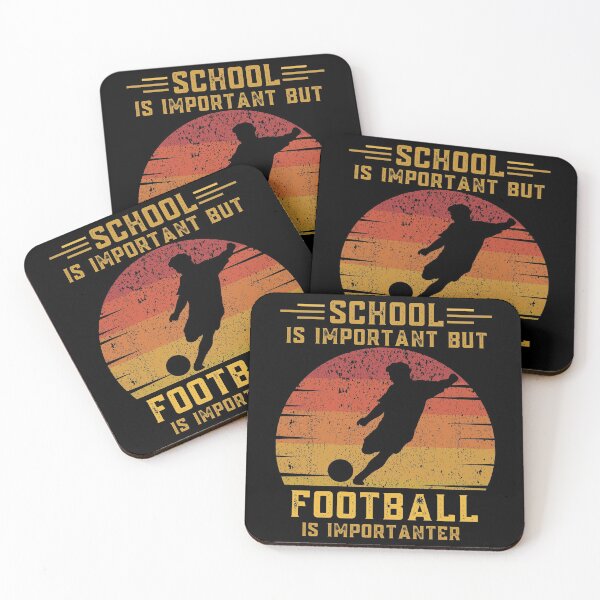 Item preview, School is important but football is importanter funny education footballer designed and sold by OneTimeEngineer.