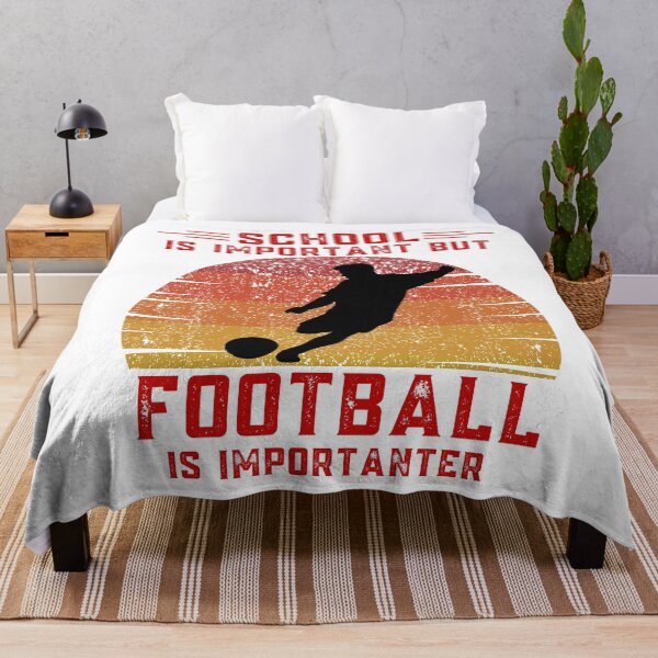 Item preview, School is important but football is importanter funny education footballer designed and sold by OneTimeEngineer.