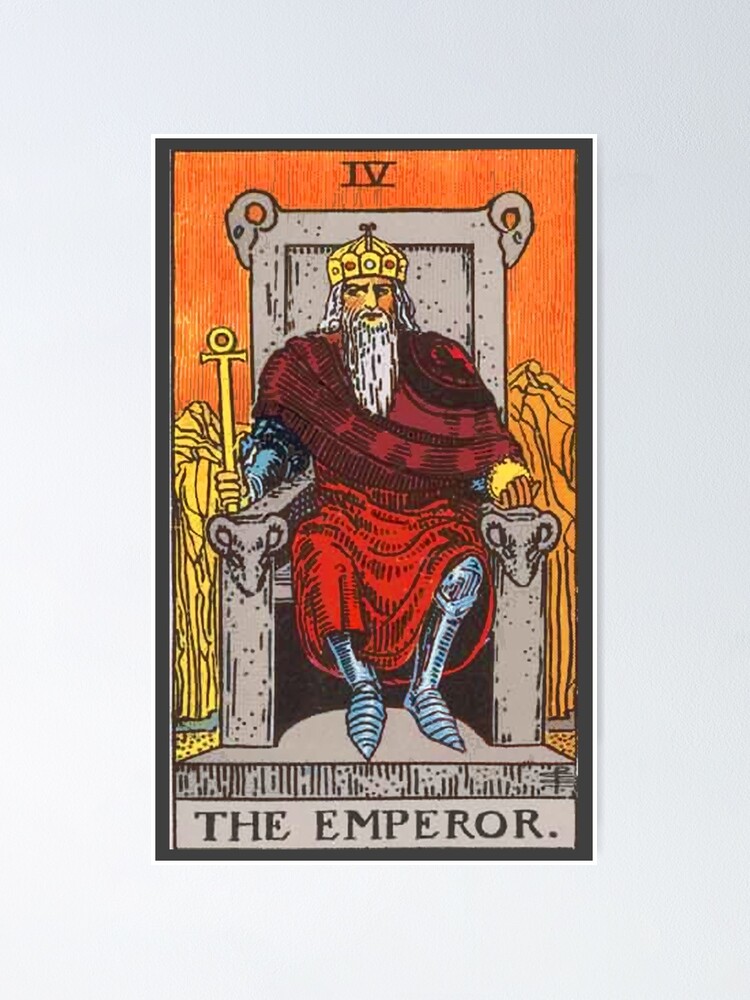 T navegación Verter Póster «(Alta calidad) El Emperador - Rider Waite Tarot Card» de kayute |  Redbubble