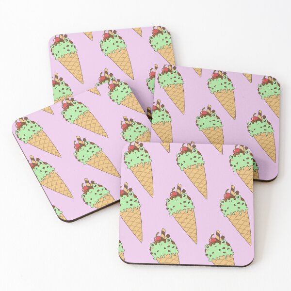 Item preview, Mint & Choco Frog Ice Cream designed and sold by ElectricFangs.