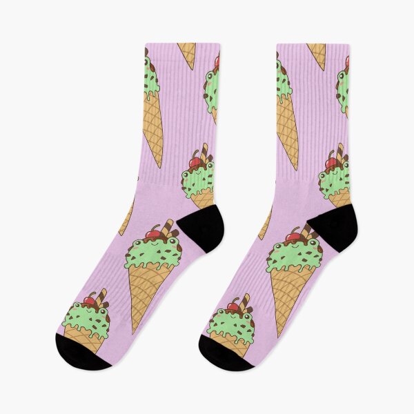 Item preview, Mint & Choco Frog Ice Cream designed and sold by ElectricFangs.