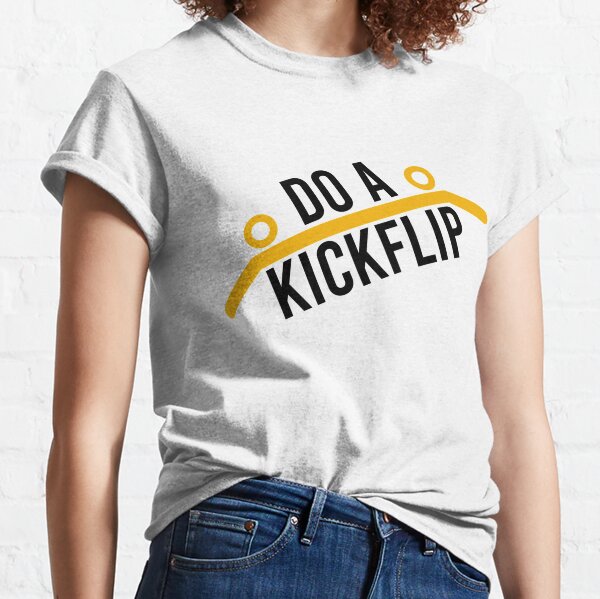 Do A Kickflip! Black T-Shirt